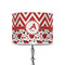 Ladybugs & Chevron 8" Drum Lampshade - ON STAND (Poly Film)