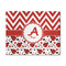 Ladybugs & Chevron 8' x 10' Indoor Area Rug (Personalized)