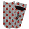 Ladybugs & Chevron Adult Ankle Socks - Single Pair - Front and Back