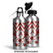 Ladybugs & Chevron Aluminum Water Bottle - Alternate lid options