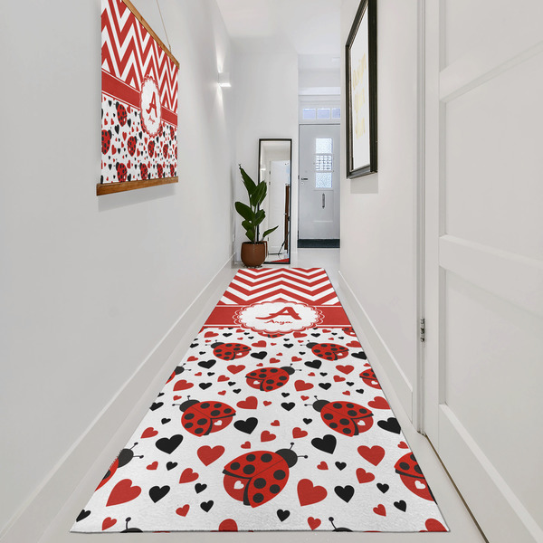 Ladybugs & Chevron Area Rug Sizes - In Context (vertical)