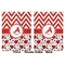 Ladybugs & Chevron Baby Blanket (Double Sided - Printed Front and Back)