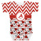 Ladybugs & Chevron Baby Bodysuit 0-3 w/ Name and Initial