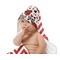 Ladybugs & Chevron Baby Hooded Towel on Child