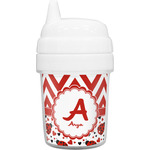 Ladybugs & Chevron Baby Sippy Cup (Personalized)