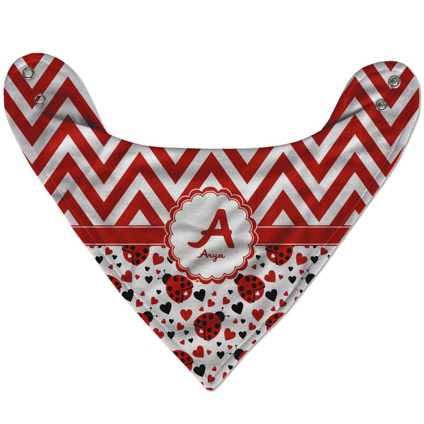 Ladybugs & Chevron Bandana Flat Approval