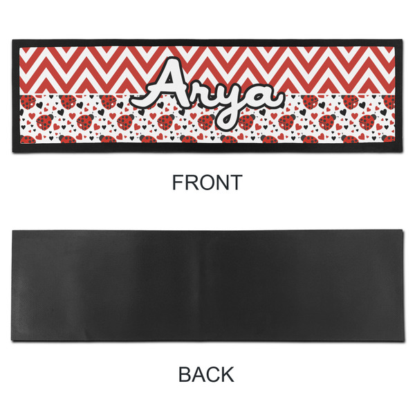 Ladybugs & Chevron Bar Mat - Large - APPROVAL