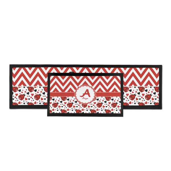 Ladybugs & Chevron Bar Mat - Parent Main