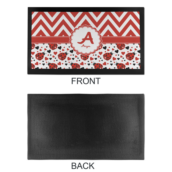 Ladybugs & Chevron Bar Mat - Small - APPROVAL