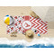 Ladybugs & Chevron Beach Towel Lifestyle