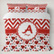 Ladybugs & Chevron Duvet Cover Set - King (Personalized)