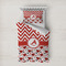 Ladybugs & Chevron Duvet Cover Set - Twin XL (Personalized)