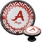 Ladybugs & Chevron Cabinet Knob (Black) (Personalized)