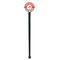 Ladybugs & Chevron Black Plastic 7" Stir Stick - Round - Single Stick
