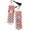 Ladybugs & Chevron Bookmark with tassel - Front and Back