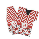 Ladybugs & Chevron Bottle Cooler (Personalized)