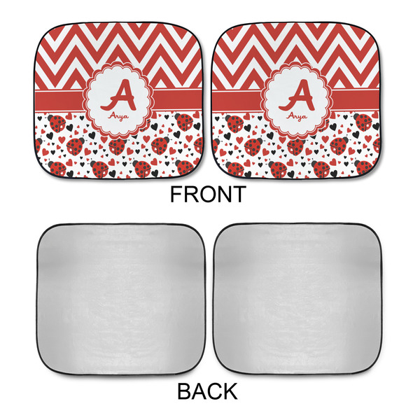 Ladybugs & Chevron Car Sun Shades - APPROVAL