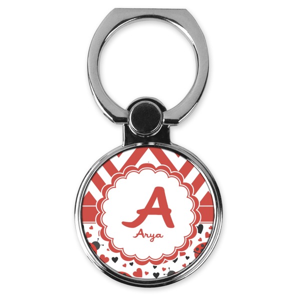 Custom Ladybugs & Chevron Cell Phone Ring Stand & Holder (Personalized)