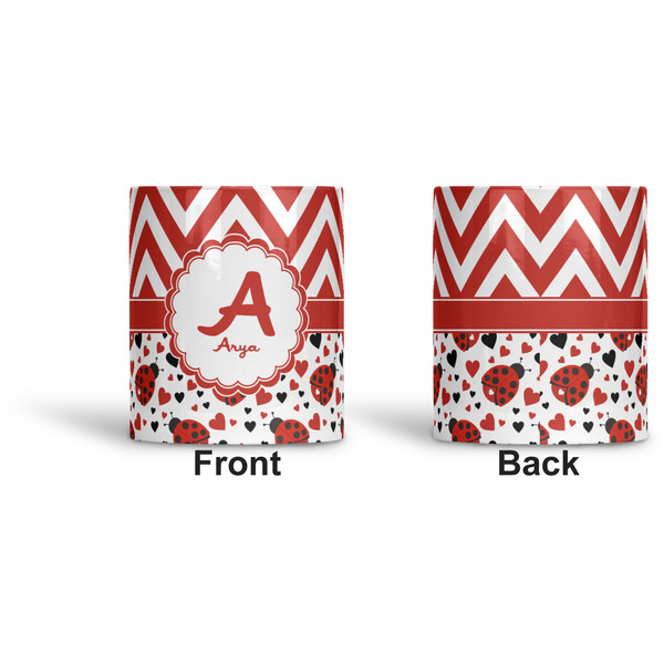 Ladybugs & Chevron Ceramic Pen Holder - Apvl