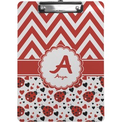 Ladybugs & Chevron Clipboard (Personalized)
