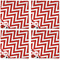 Ladybugs & Chevron Cloth Napkins - Personalized Dinner (APPROVAL) Set of 4