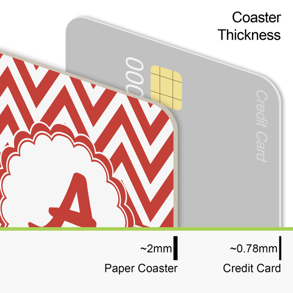 Ladybugs & Chevron Coaster Thickness