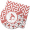Ladybugs & Chevron Rubber Backed Coaster (Personalized)