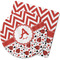Ladybugs & Chevron Rubber Backed Coaster (Personalized)
