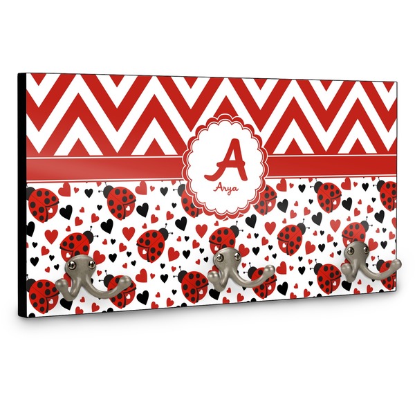 Ladybugs & Chevron Coat Hanger Main