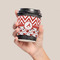 Ladybugs & Chevron Coffee Cup Sleeve - LIFESTYLE