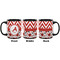 Ladybugs & Chevron Coffee Mug - 11 oz - Black APPROVAL