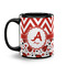Ladybugs & Chevron Coffee Mug - 11 oz - Black