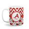 Ladybugs & Chevron Coffee Mug - 11 oz - White