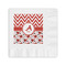 Ladybugs & Chevron Coined Cocktail Napkins (Personalized)