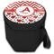 Ladybugs & Chevron Collapsible Personalized Cooler & Seat (Closed)