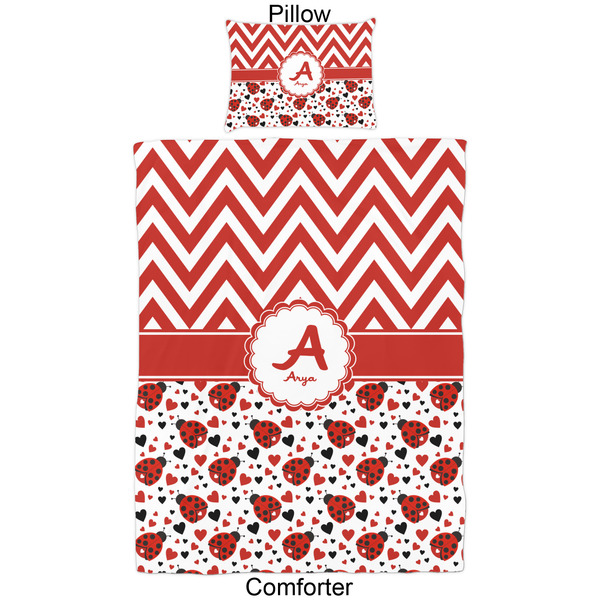Ladybugs & Chevron Comforter Set - Twin - Approval