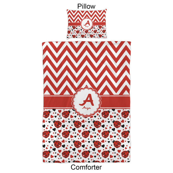 Ladybugs & Chevron Comforter Set - Twin XL - Approval