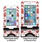 Ladybugs & Chevron Compare Phone Stand Sizes - with iPhones