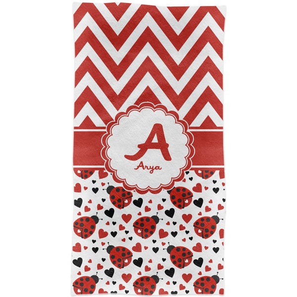 Ladybugs & Chevron Crib Comforter/Quilt - Apvl