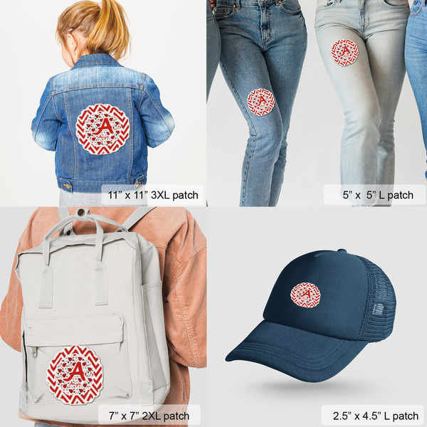 Ladybugs & Chevron Custom Shape Iron On Patches - LIFESTYLE