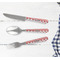 Ladybugs & Chevron Cutlery Set - w/ PLATE