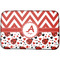 Ladybugs & Chevron Dish Drying Mat w/ Name and Initial