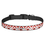 Ladybugs & Chevron Dog Collar (Personalized)