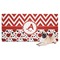 Ladybugs & Chevron Dog Towel (Personalized)
