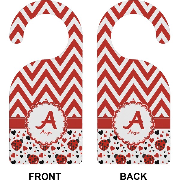 Ladybugs & Chevron Door Hanger (Approval)