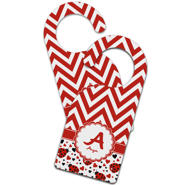 Ladybugs & Chevron Door Hanger - MAIN