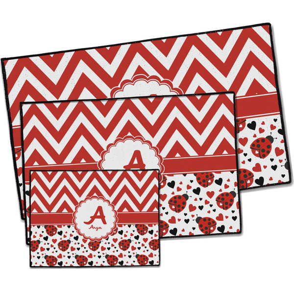 Ladybugs & Chevron Door Mats - PARENT MAIN