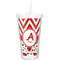 Ladybugs & Chevron Double Wall Tumbler with Straw (Personalized)