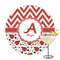 Ladybugs & Chevron Drink Topper - Large - Single with Drink