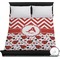 Ladybugs & Chevron Duvet Cover - Full / Queen (Personalized)